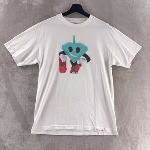 Diamond Supply Co. Logo T Shirt Mens Size Medium White Skate Streetwear Y2K